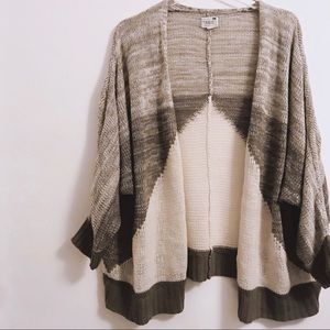 LA Hearts Boho Oversized Knit Dolman Open Cardigan